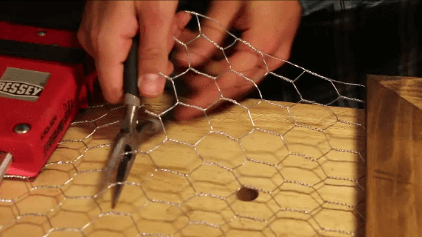 DIY Scrap Wood Chicken Wire Frame