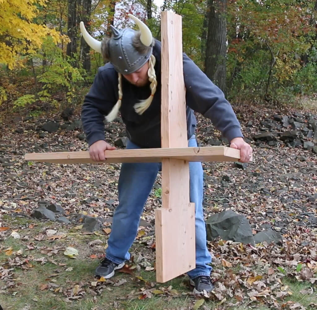 How to make a viking chair with hand tools - chair assembly