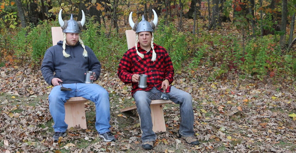 How to make a viking chair with hand tools