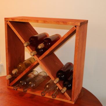 How to make a wine rack storage cube