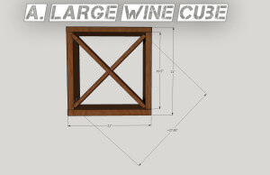 large wine cube