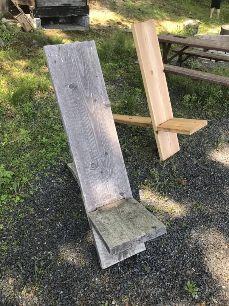 Viking chair weathering